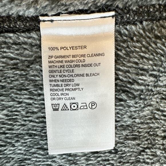 Tommy Bahama Cascade Cozy Full Zip Lush Fleece Vest Mens XLarge Coal Grey Pocket - Picture 5 of 5